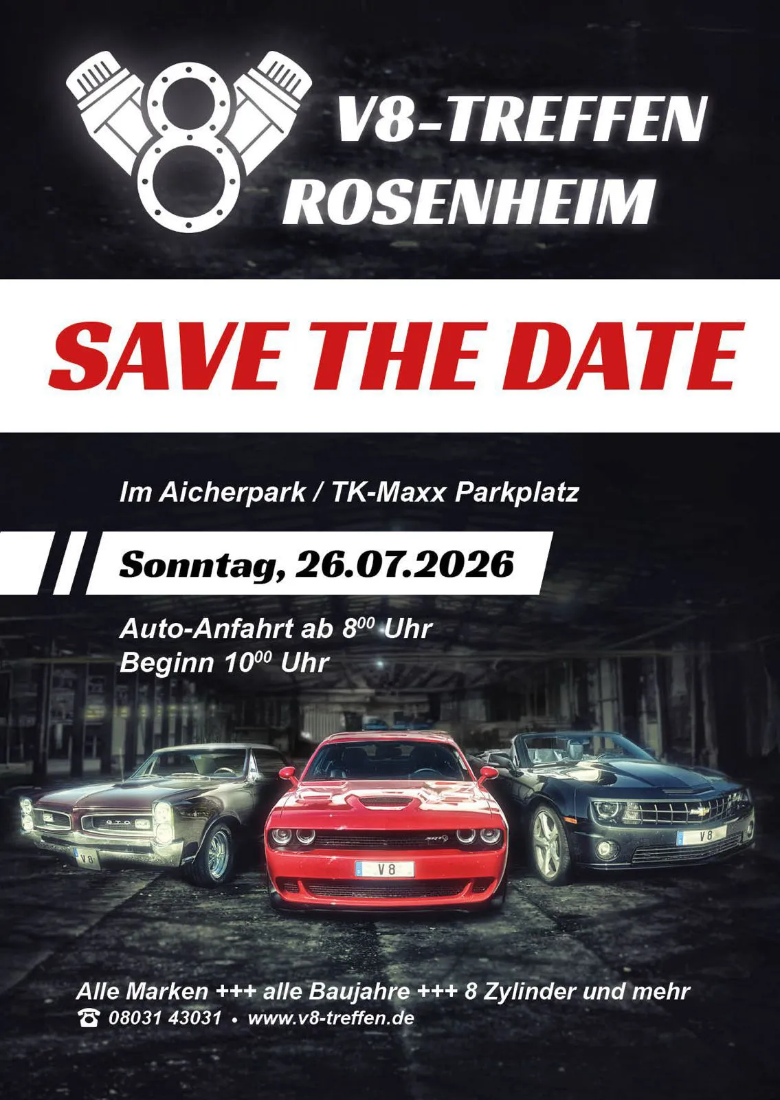 V8 Treffen Rosenheim, 26.07.26