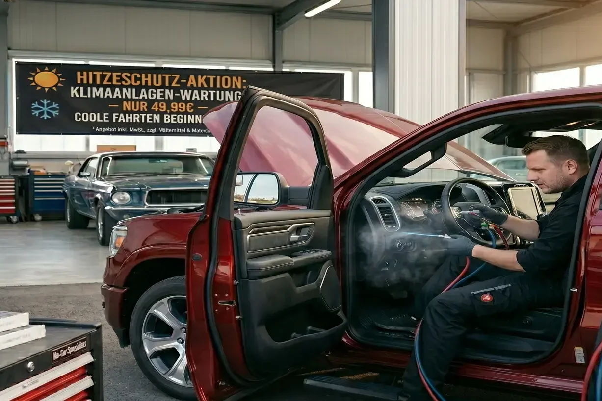 Klimaanlagen Wartung in M&uuml;nchen f&uuml;r US Cars - Sommeraktion